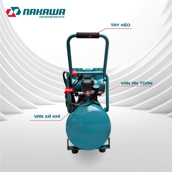 Máy nén khí không dầu, tốc nhanh, siêu êm NK-52H52L - 52 lít