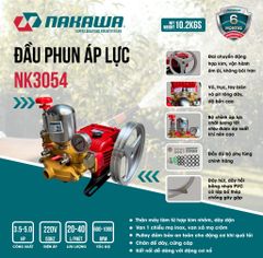 Đầu phun áp lực NAKAWA NK3054