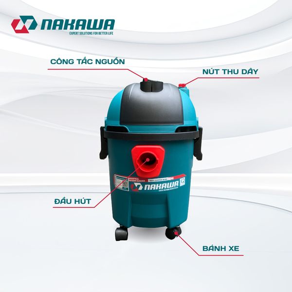 Máy hút bụi công nghiệp NAKAWA NK-VC1715PRO