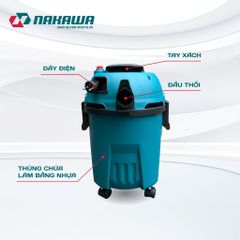 Máy hút bụi công nghiệp NAKAWA NK-VC1715PRO