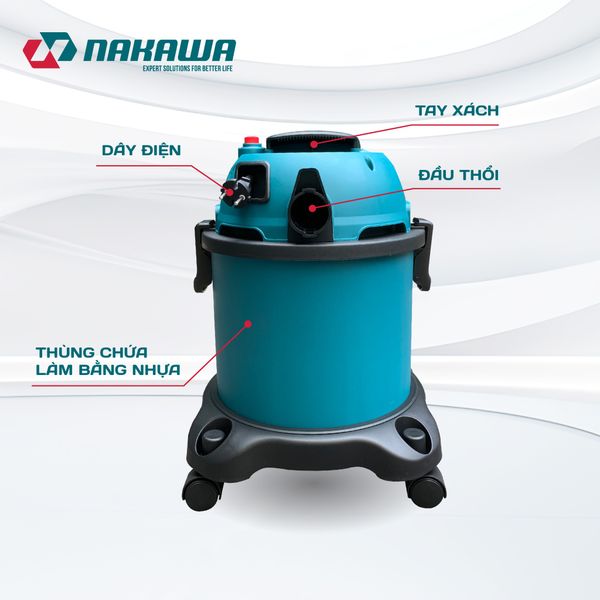 Máy hút bụi công nghiệp NAKAWA NK-VC1720PRO