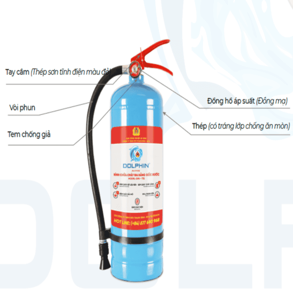  Bình Chữa Cháy Dolphin DPA-T3L Gốc Nước Dạng Ném 