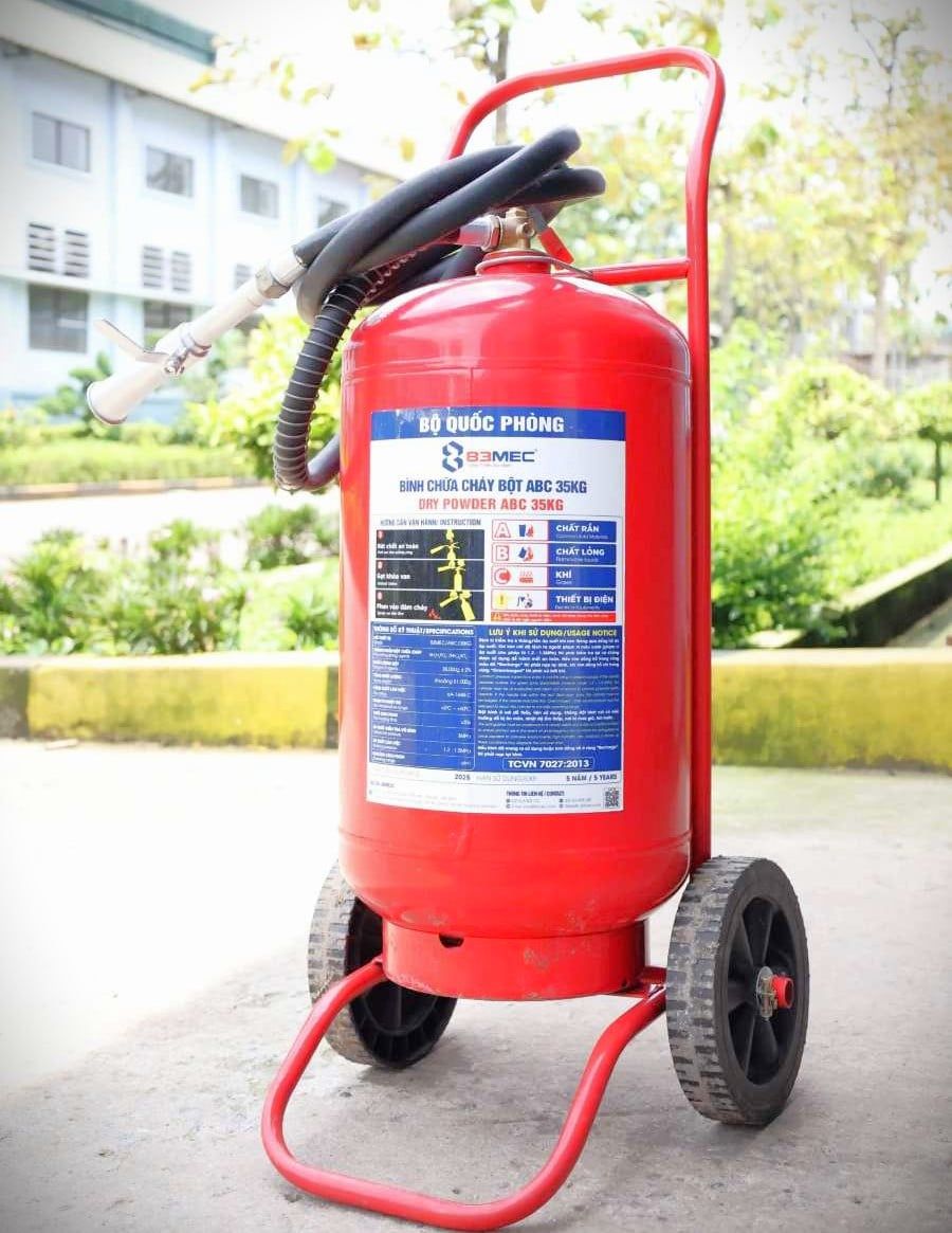  Bình chữa cháy bột ABC 35kg 83MEC – TCCNQP – Bộ Quốc Phòng 