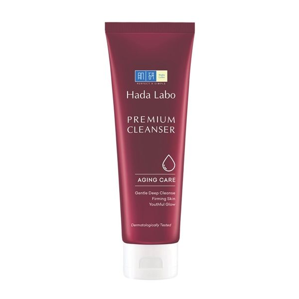  [HÀNG CÔNG TY] HADA LABO Premium Cleanser Aging Care Sữa Rửa Mặt 100g 