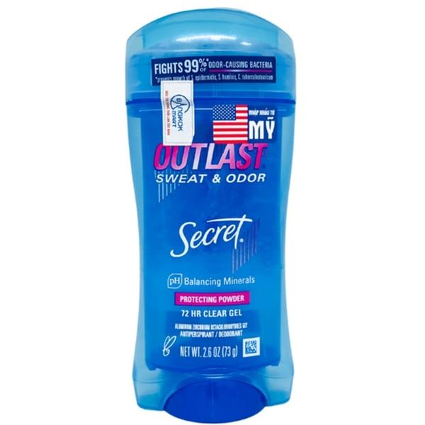  [Hàng Công Ty] SECRET Outlast Sweat & Odor Unscented 72 HR Gel Khử Mùi - 73g 