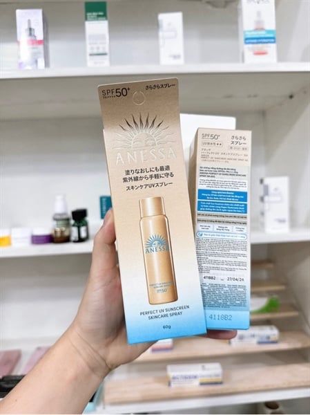  [Hàng Công Ty] Xịt Chống Nắng Anessa Perfect UV Sunscreen Skincare Spray 60g 