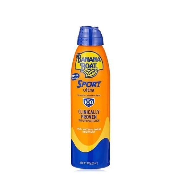  [HÀNG CÔNG TY] BANANA BOAT Xịt Chống Nắng Thể Thao SPF 100 PA++++ 170g 