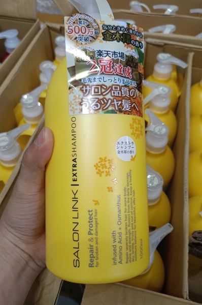  [HÀNG CÔNG TY] SALON LINK EXTRA Dầu Gội Hoa Mộc Vàng - 1000ml 