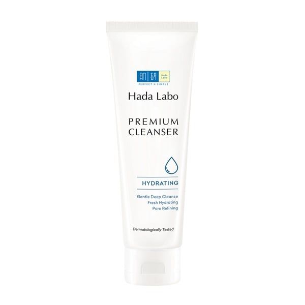  [HÀNG CÔNG TY] HADA LABO Premium Cleanser Hydrating Sữa Rửa Mặt 100g 