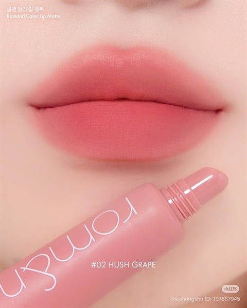  ROMAND Color Lip Matte Son - 02 Hush Grape 