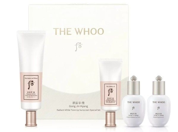 [HÀNG CÔNG TY] THE WHOO Gong Jin Hyang White Tone Up Sunscreen Special Set 