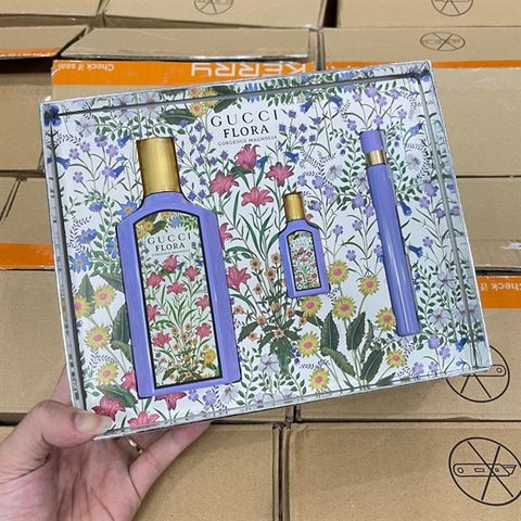  [Hàng Công Ty] GUCCI Flora Set Nước Hoa 3 Món - Gorgeous Magnolia 