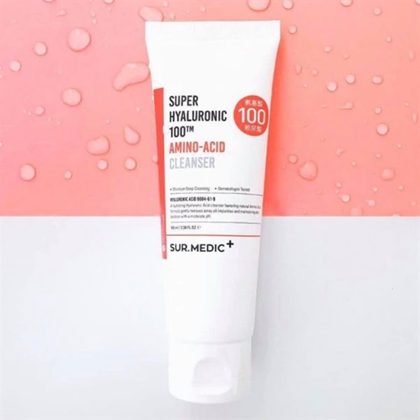 [Hàng Công Ty] SUR.MEDIC Super Hyaluronic 100TM Amino-Acid Cleanser Sữa Rửa Mặt 