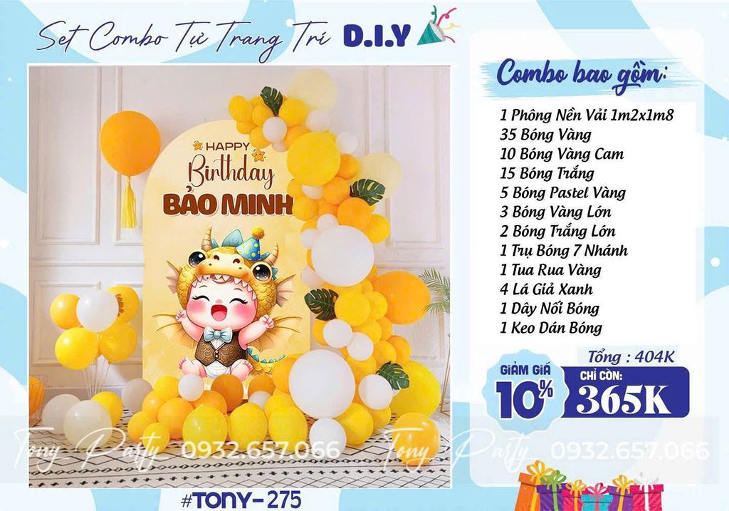  Set Trang Trí Sinh Nhật TN 275 
