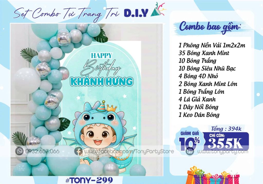  Set Trang Trí Sinh Nhật  299 