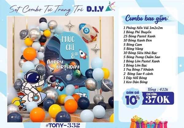  Combo Trang Trí Sinh Nhật Bé 