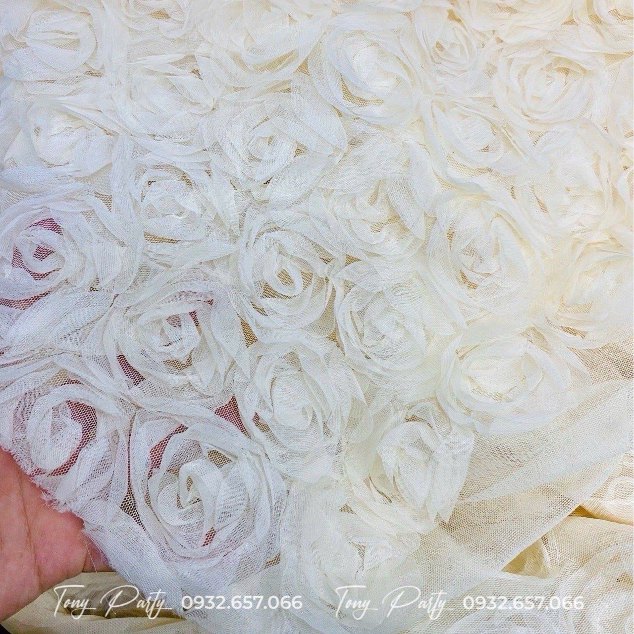  Khăn Bàn Hoa Hồng 