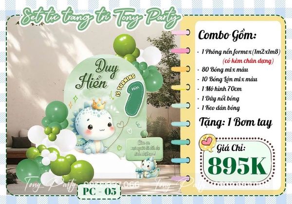  Set trang trí sinh nhật PC-05 