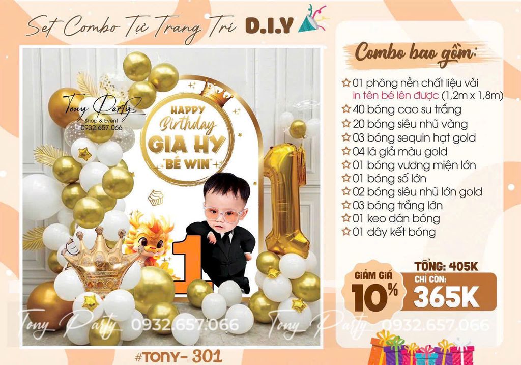  Set Trang Trí Sinh Nhật TN 301 