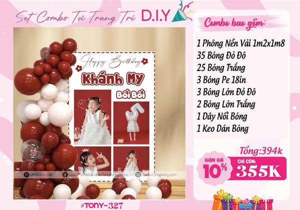  SET TRĂNG TRÍ SINH NHẬT BÉ 327 