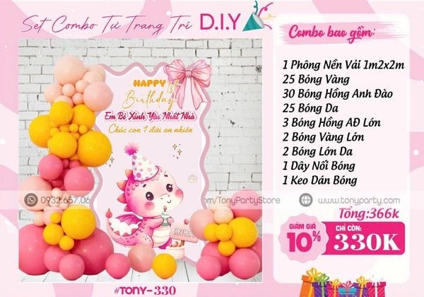  Set Trang Trí Sinh Nhật 330 