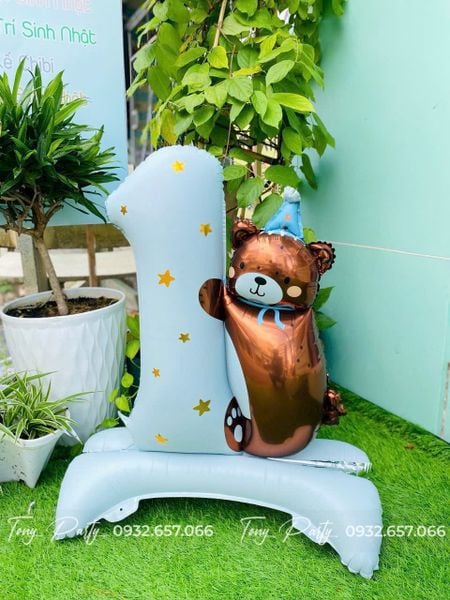  Bóng Hình Số 1 Gấu Nâu 