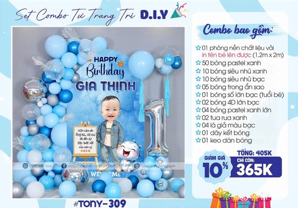  Set Trang Trí Sinh Nhật TN 309 
