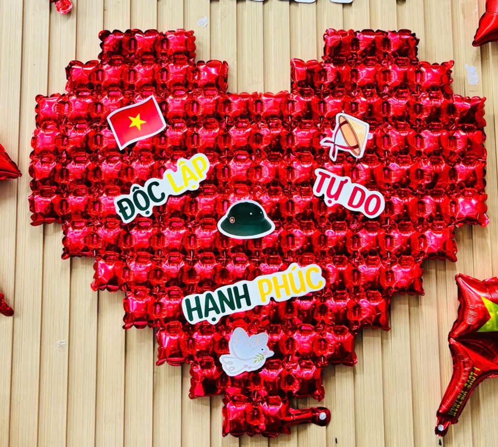  Set Thảm Tim Độc Lập - Tự Do - Hạnh Phúc 