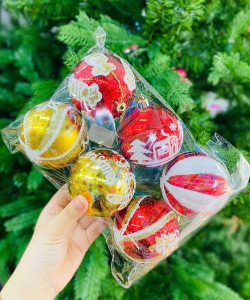  Set Châu Hoạ Tiết 8cm (6 trái) 