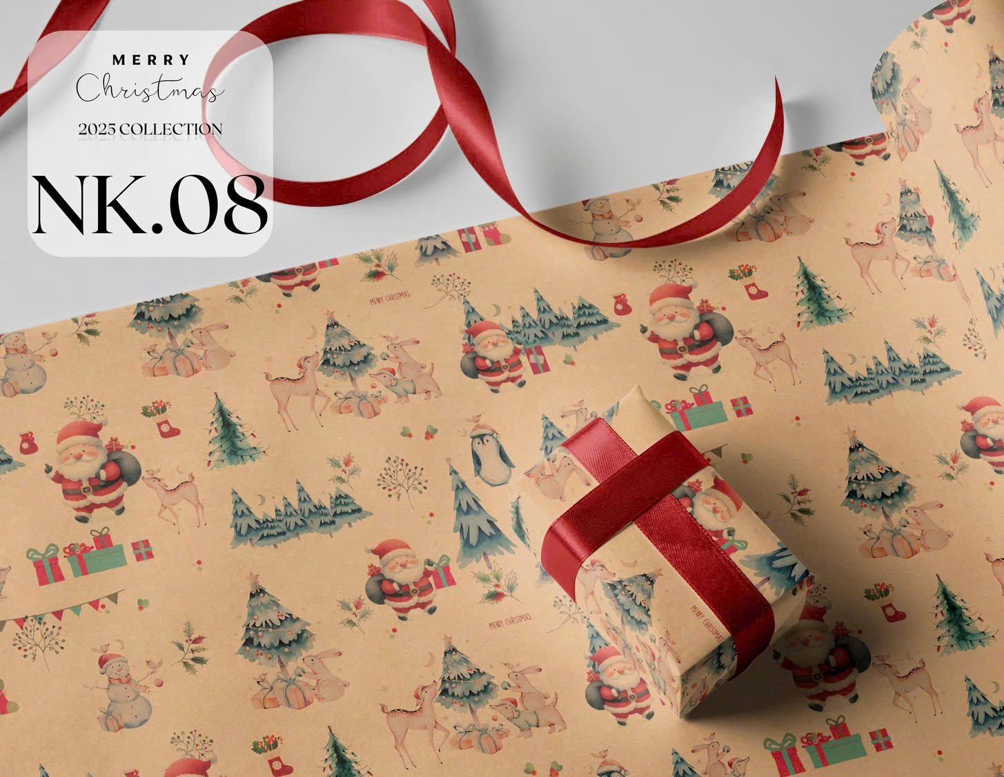  Giấy Gói Qùa Noel 