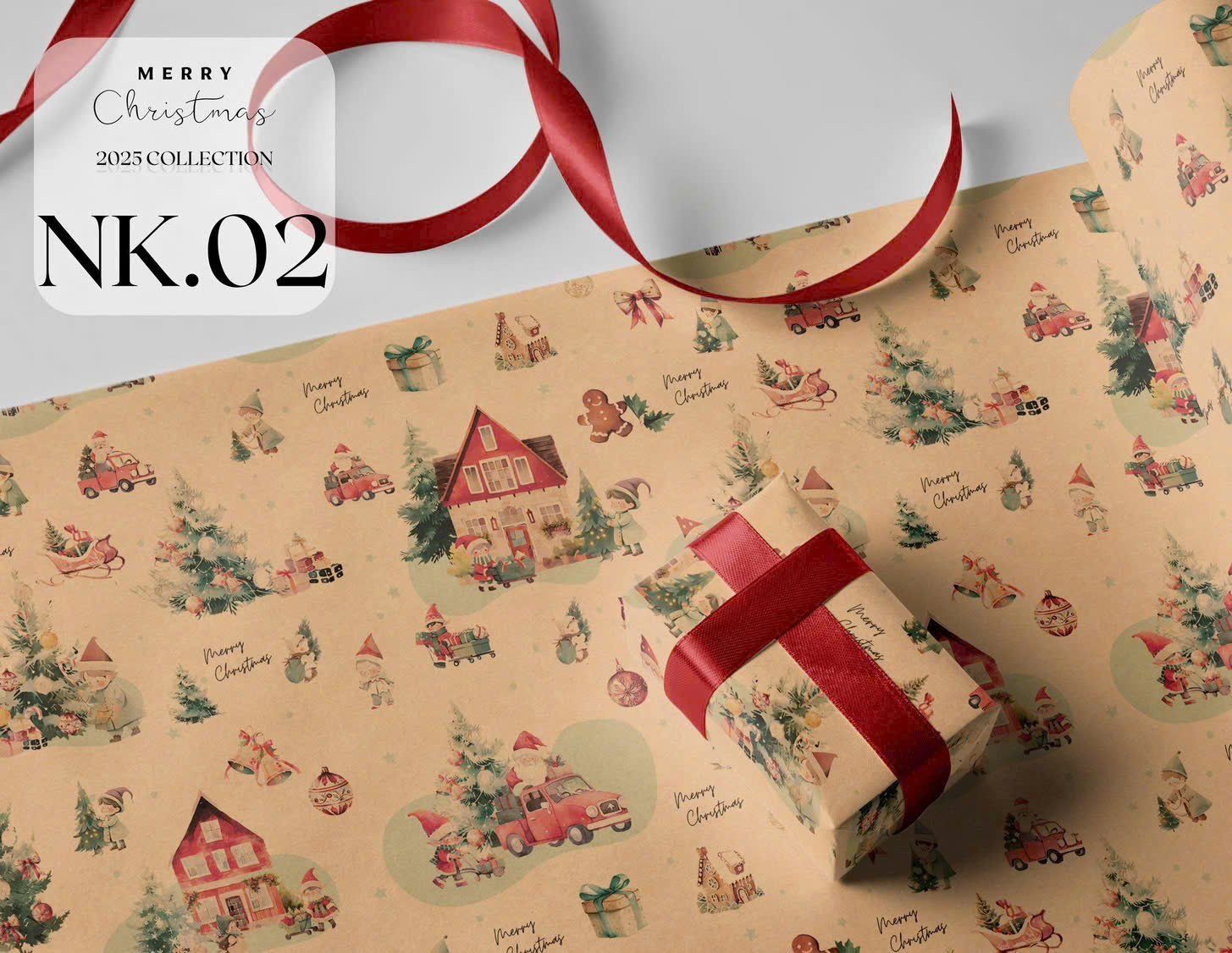  Giấy Gói Qùa Noel 