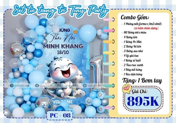  Combo Trang Trí Phông Nền Cứng PC 08 