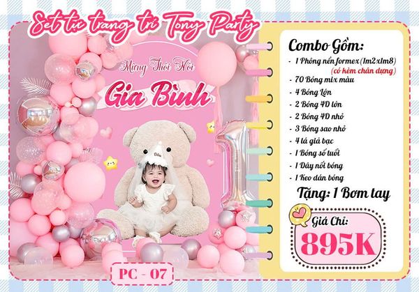  Combo Trang Trí Phông Nền Cứng PC 07 