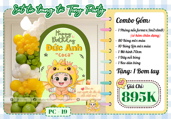  Combo Trang Trí Phông Nền Cứng PC 19 