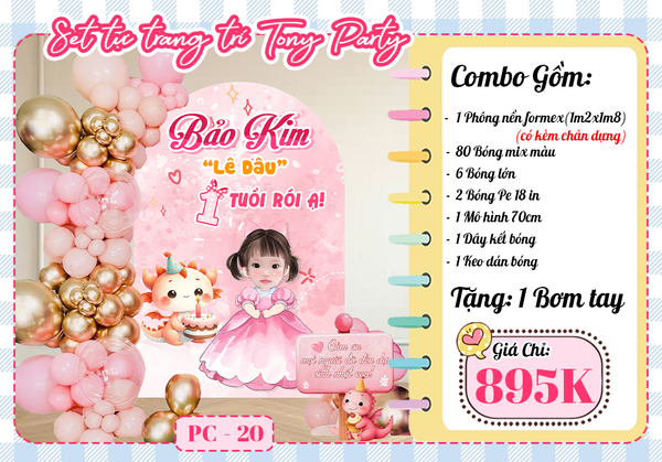  Combo Trang Trí Phông Nền Cứng PC 20 