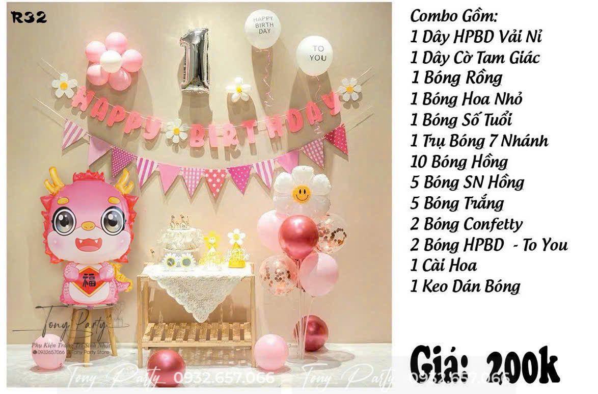  Set Trang Trí Sinh Nhật R32 
