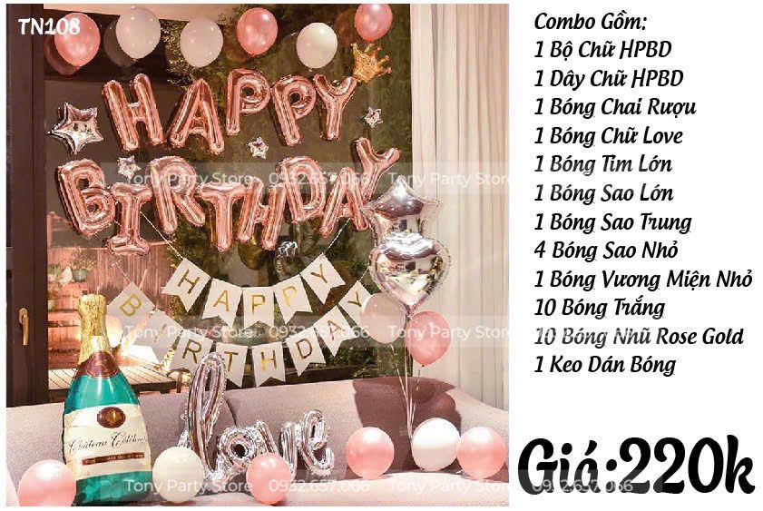  Set Combo Trang Trí Sinh Nhật TN108 