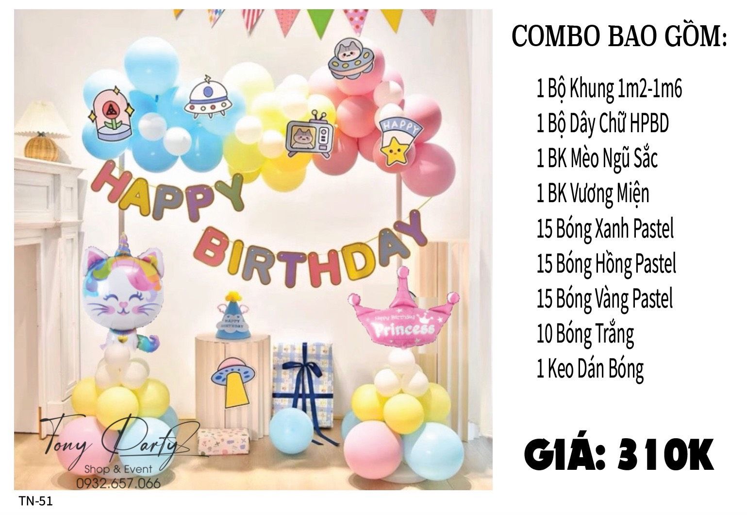  Set Trang Trí Sinh Nhật TN 51 