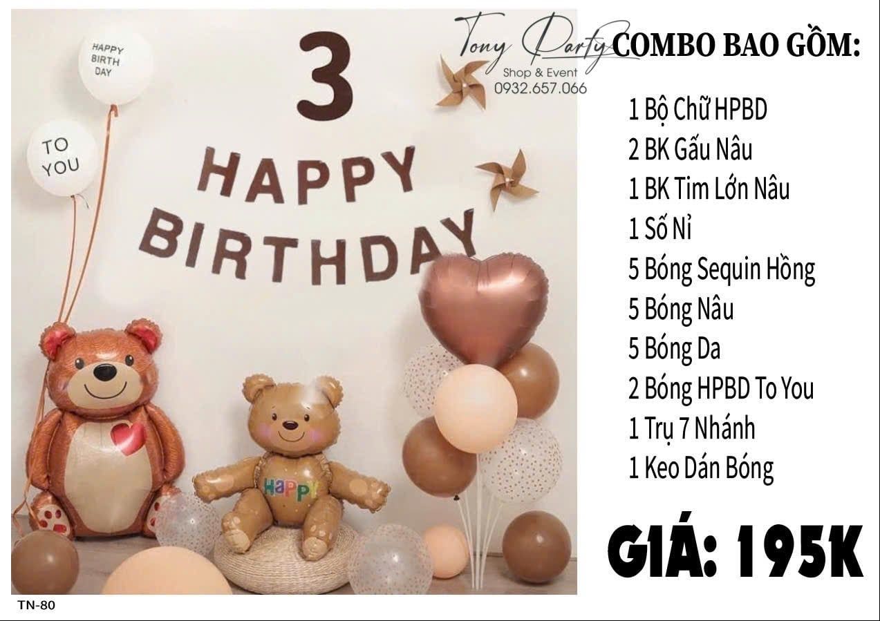  Set Trang Trí Sinh Nhật TN 80 