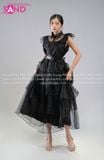  TDN0107 Trang Phục Hoá Trang  Wednesday Váy Đen 