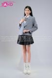  HAV1302 Áo Vest Học Sinh Logo Xám - Nữ 