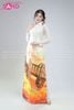  TAC0030 Áo Dài Nữ - Phong Cảnh Cầu Long Biên 
