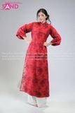 TAC0442 Áo Dài Nữ Cách Tân 4 Tà Thêu - Màu Đỏ 