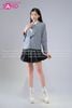  HAV1302 Áo Vest Học Sinh Logo Xám - Nữ 