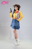  TDN0306 Trang Phục Hoá Trang Cảnh Sát Trưởng Cao Bồi Woody (Toy Story) - Nữ 