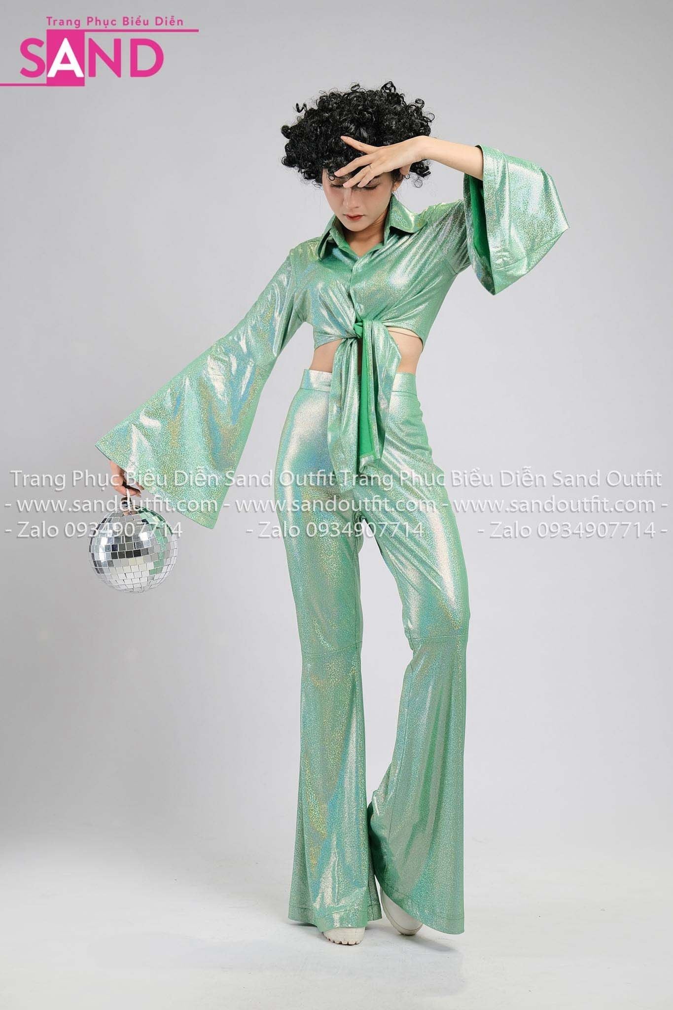  HBD0909 Set Bộ Disco 43 -  Xanh Lá 