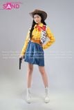  TDN0306 Trang Phục Hoá Trang Cảnh Sát Trưởng Cao Bồi Woody (Toy Story) - Nữ 