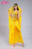  TNA0301 Trang Phục Ấn Độ Vàng (tùy chọn phối váy hoặc quần) 