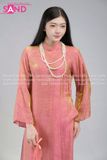  TAC1505 Áo Dài Tằm Óng 2 Tà - Hồng 