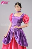  TDN0705 Trang Phục Hoá Trang Chị Em Mẹ Kế Lọ Lem Tiệc Trà - Tím Hồng 